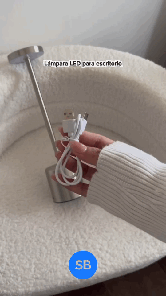 Lámpara LED Táctil con 3 Tipos de Luz