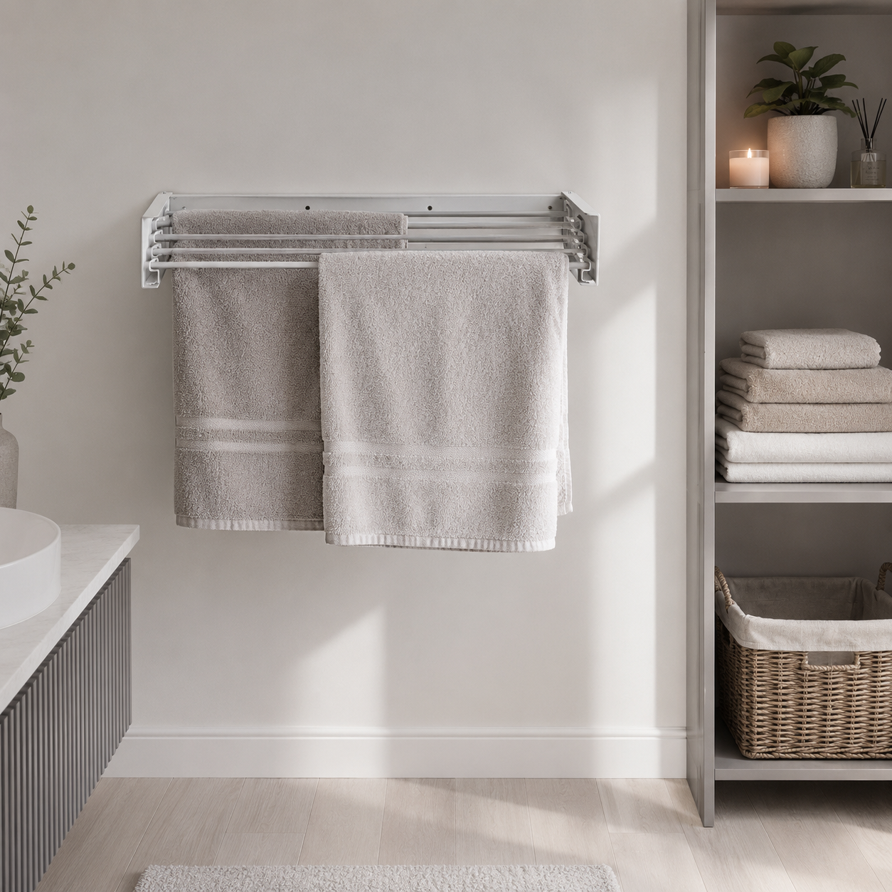 Tendedero Invisible Extensible de Pared DryWall Pro™