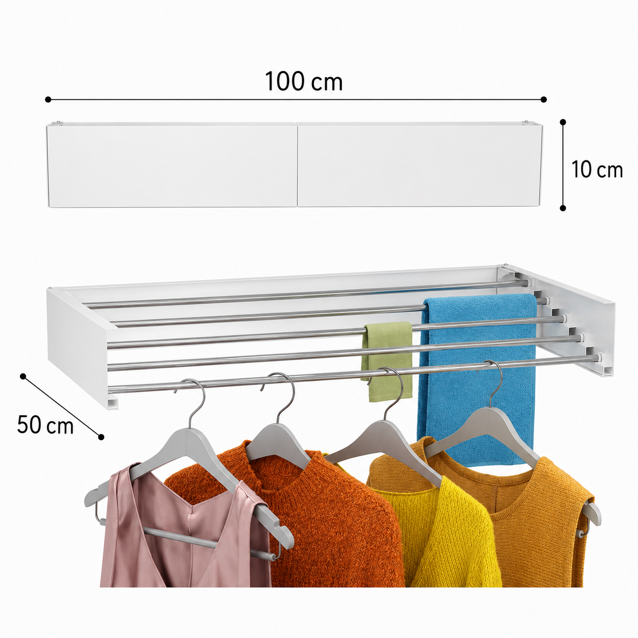 Tendedero Invisible Extensible de Pared DryWall Pro™