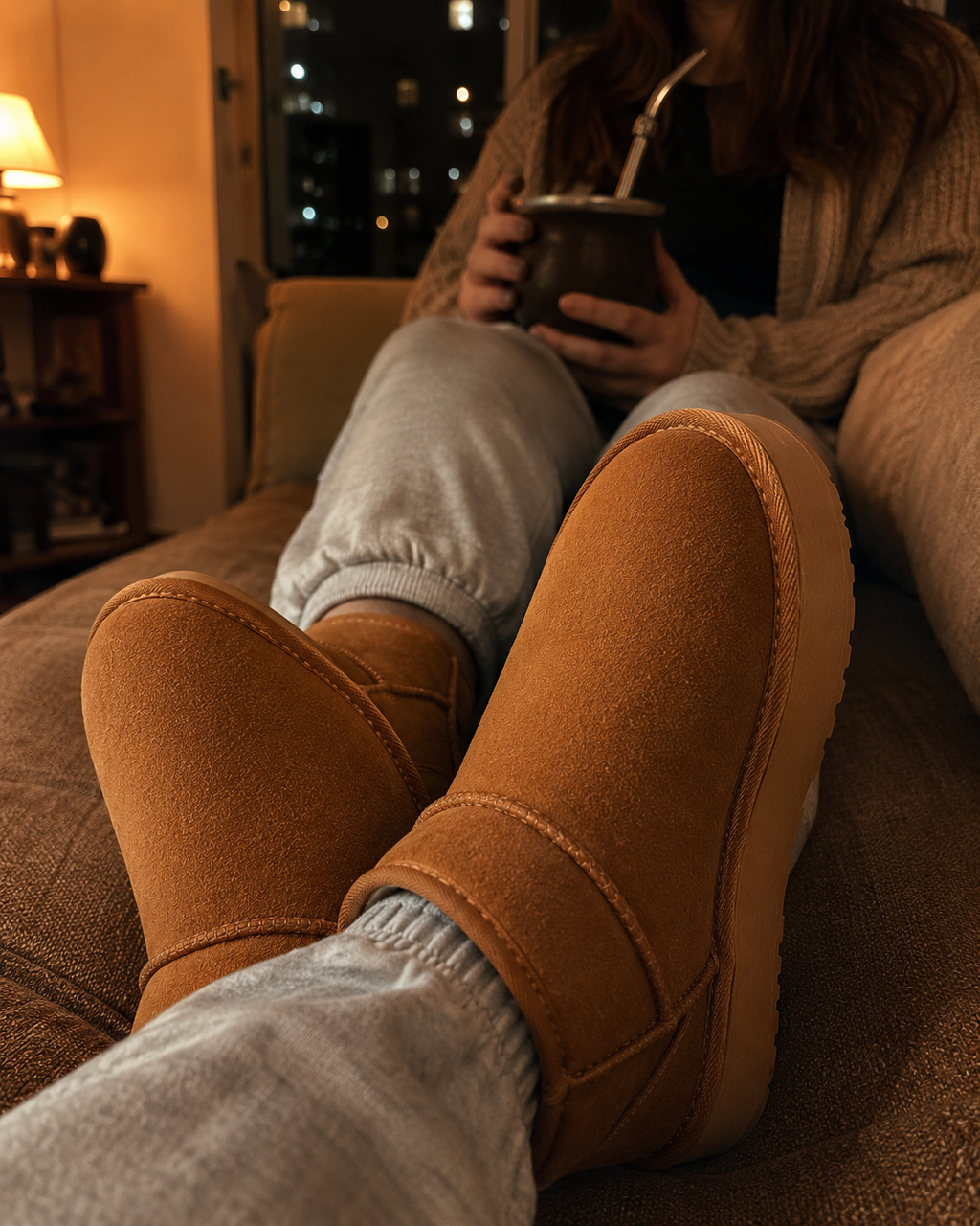 Pantubotas Forradas Camel – Interior de Felpa | Uso Interior y Exterior