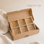 Set Picada Bambú & Vidrio — 6 Piezas