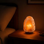 Luz Namasté® — Lámpara de Sal del Himalaya con Base de Madera