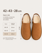Pantuflas Zuecos Forradas Camel | Cálidas y Antideslizantes — SimpleBuy Uruguay