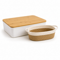 Combo Organizador Hogar | Caja con Tapa + Canasto Tejido | SimpleBuy