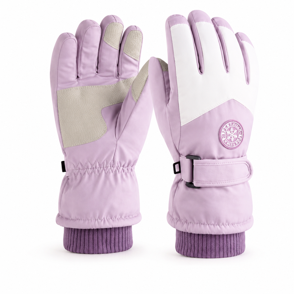 Guantes térmicos impermeables táctiles – Lila