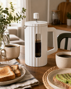 Cafetera Prensa Francesa 600ml Blanca - Vidrio