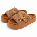 Pantuflas de Corderito con Plataforma