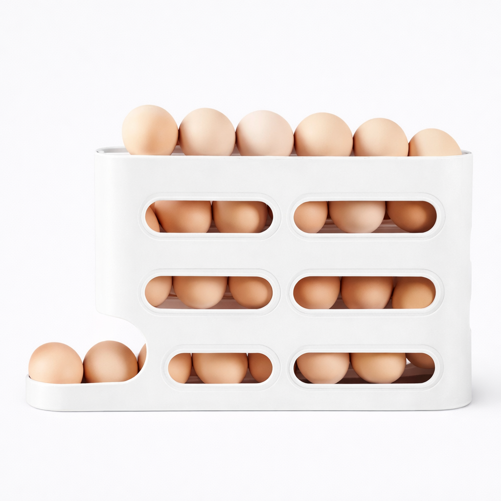 Organizador de Huevos Automático para Heladera | Ahorra Espacio y Orden