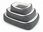 Set x3 Camas Para Mascotas Premium 3 Tamaños Gris | Abrigo y Confort para Invierno