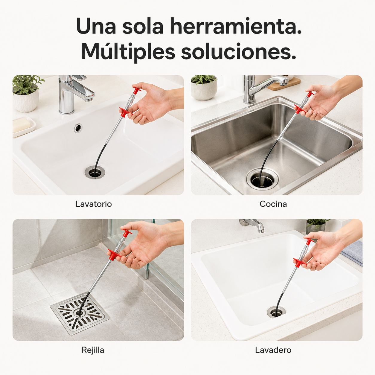 FlexGrab™ SimpleBuy | Destapador Flexible de Cañerías