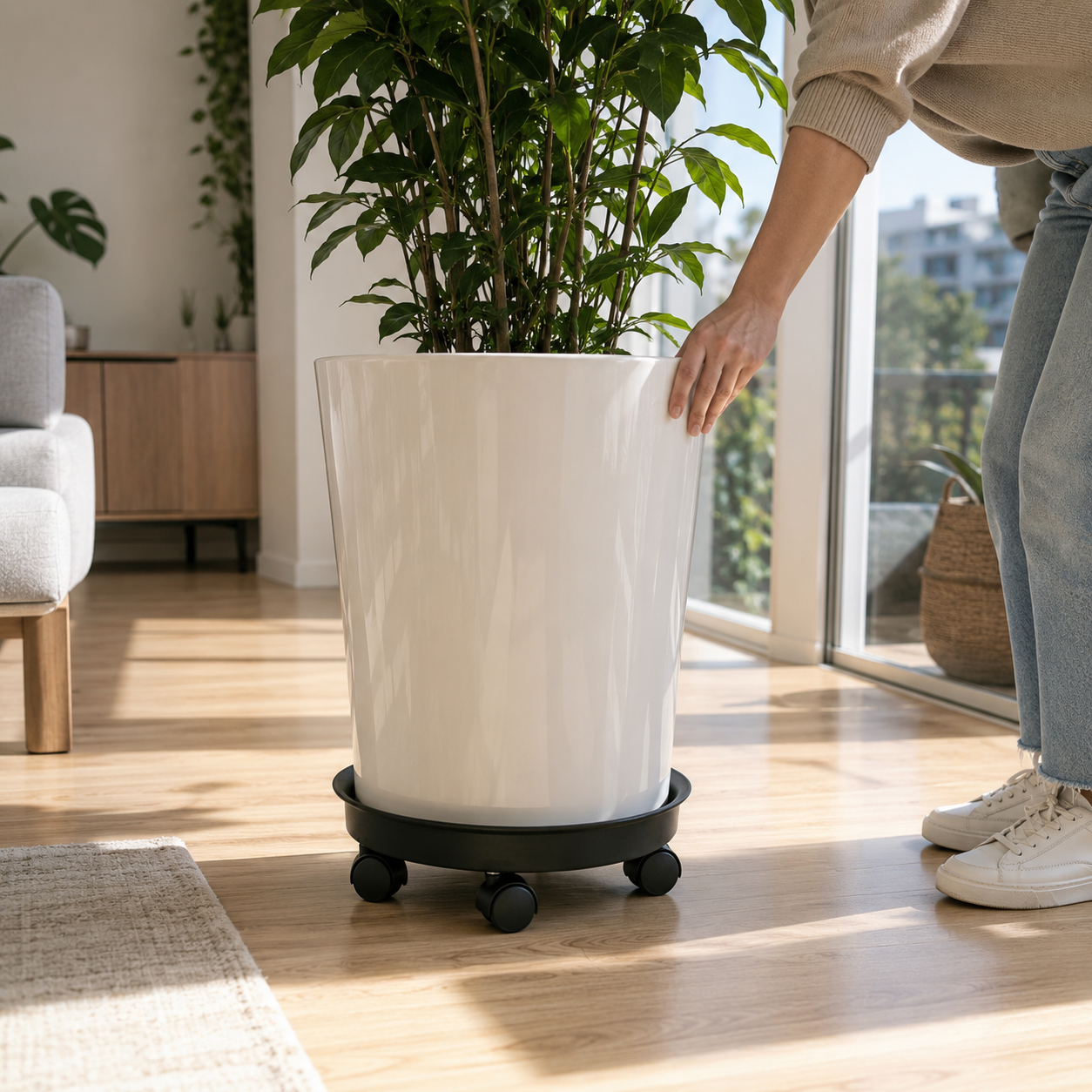 Soporte con Ruedas MultiMove 50 para Macetas y Garrafas