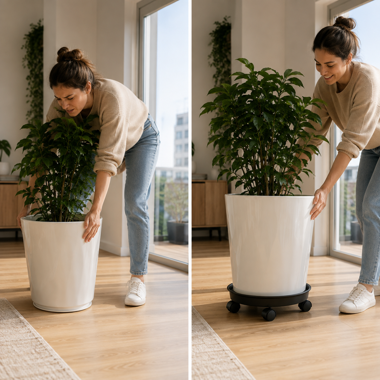Soporte con Ruedas MultiMove 50 para Macetas y Garrafas