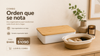 Combo Organizador Hogar | Caja con Tapa + Canasto Tejido | SimpleBuy
