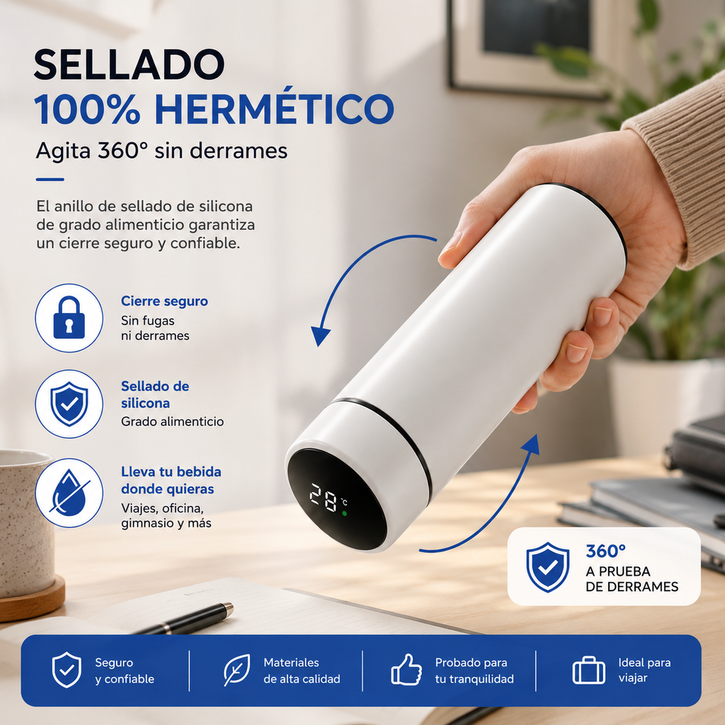 Termo Inteligente Smart Temp 500 ml con Pantalla LED
