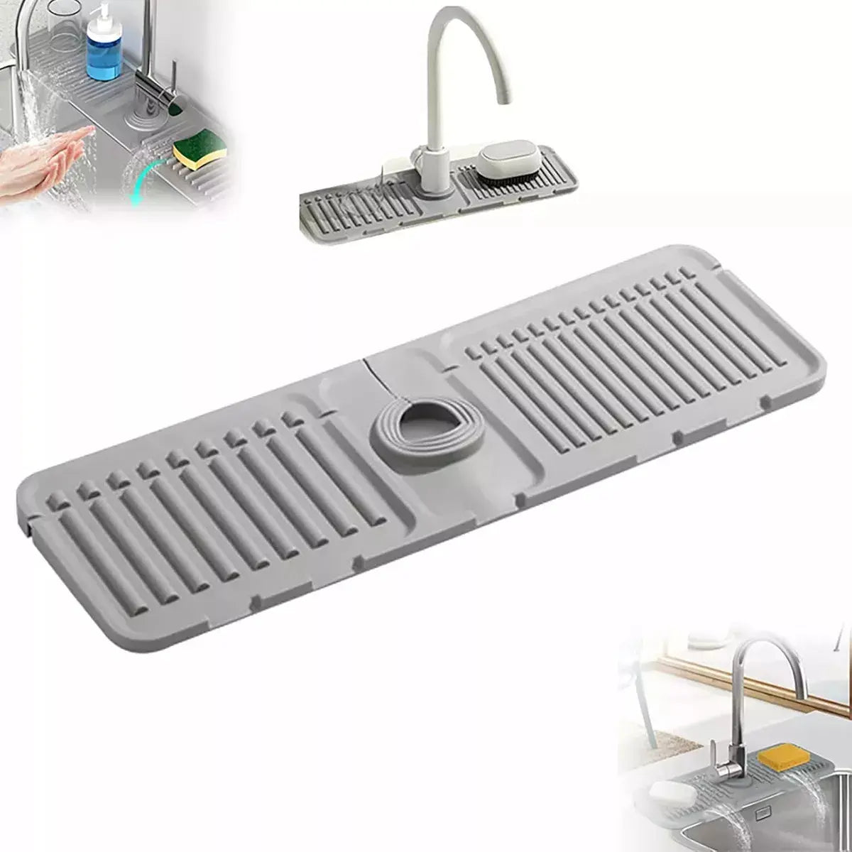 Alfombrilla de silicona para bacha de cocina