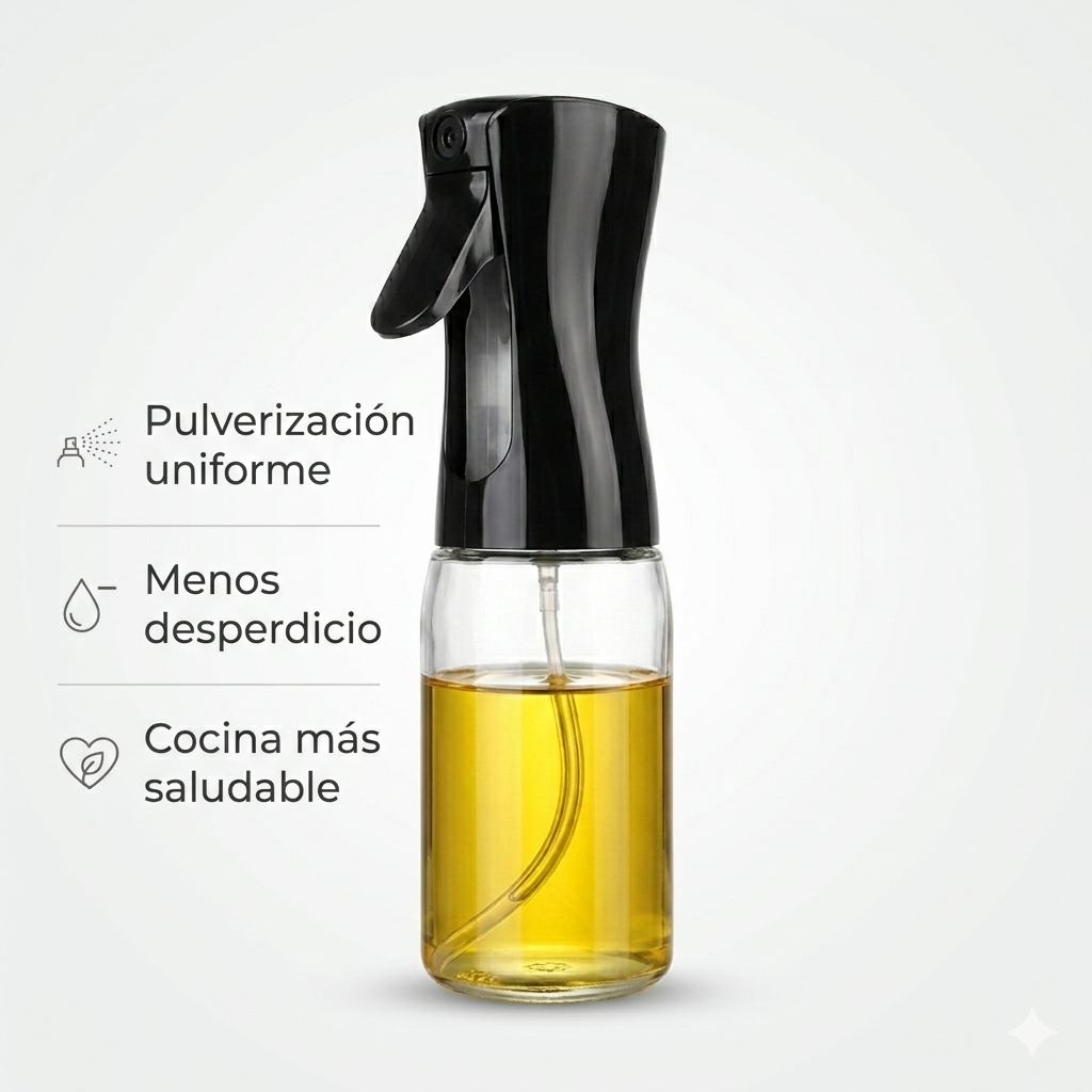 Rociador de Aceite en Spray – Control Preciso y Cocina Saludable