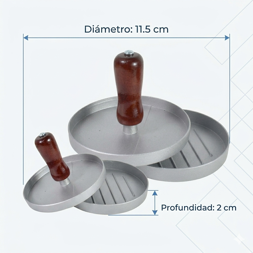 Prensa para Hamburguesas Vigore 11.5cm – Molde para Hamburguesas Caseras