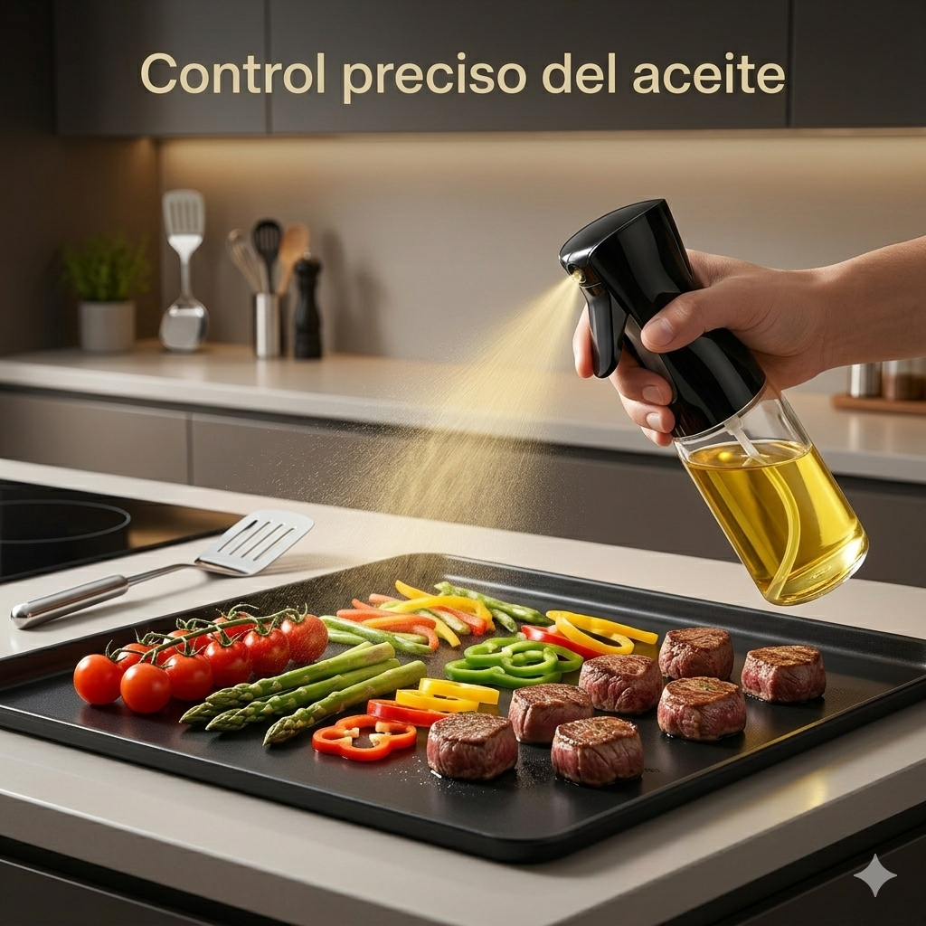 Rociador de Aceite en Spray – Control Preciso y Cocina Saludable