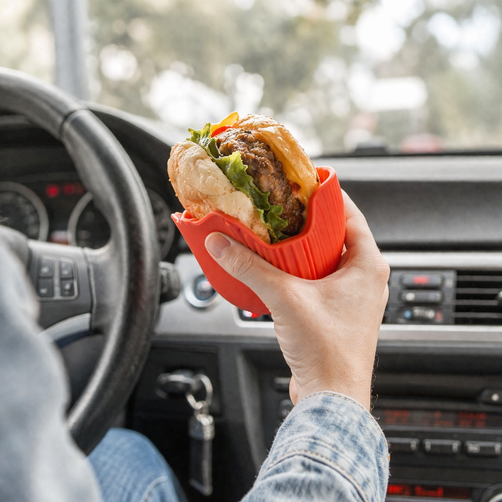 Soporte de Silicona para Hamburguesas | Comé Sin Ensuciarte