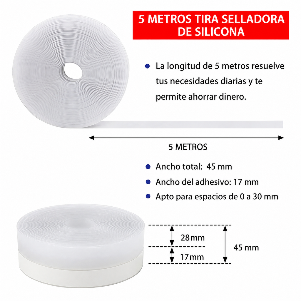 SimpleSeal 5M — Sellado para Puertas y Ventanas
