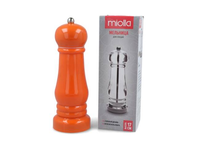 Molinillo para Pimienta de Acrílico 16cm – Molino Manual para Especias